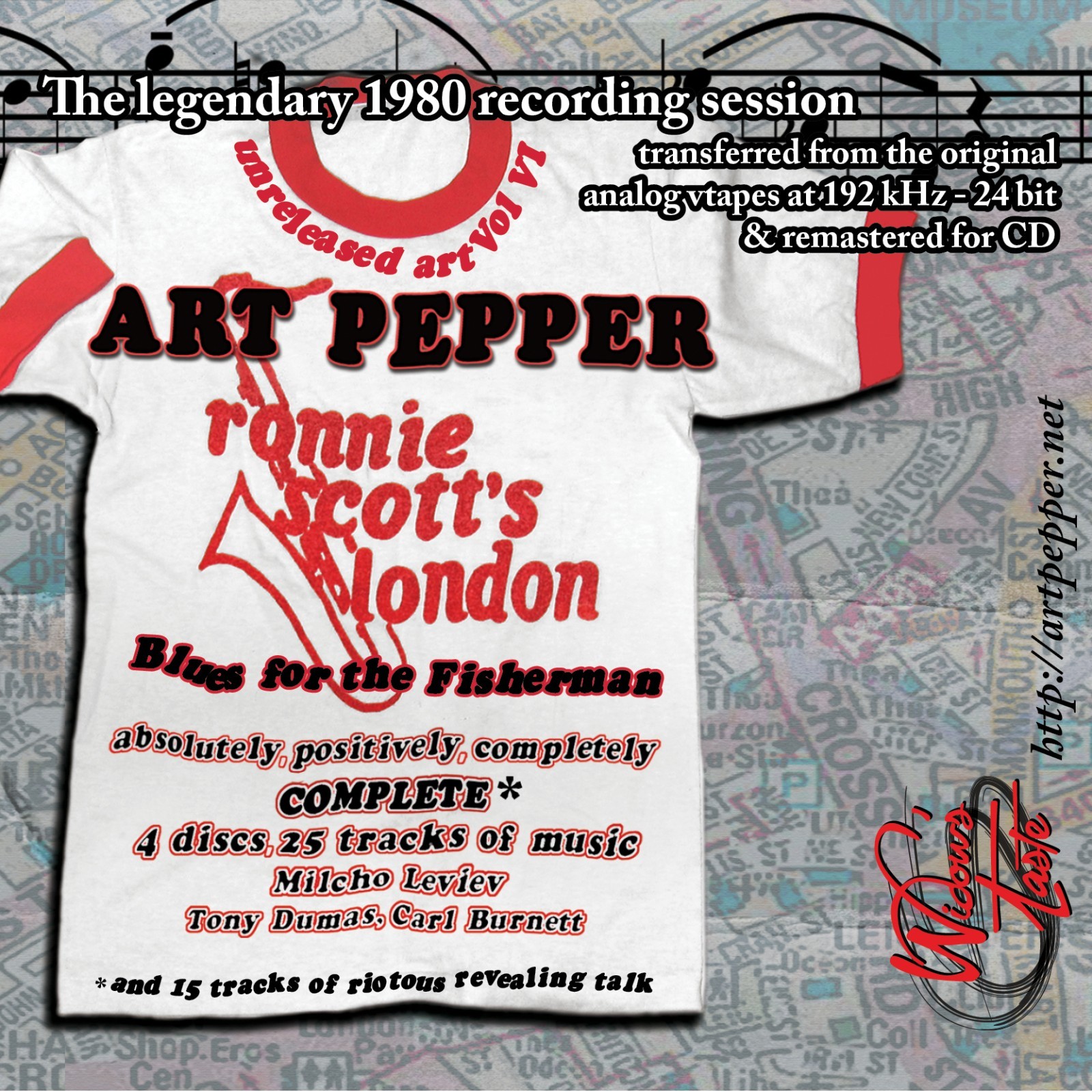 UNRELEASED ART PEPPER VOL 6—BLUES FOR THE FISHERMAN, 4 CDs, 24 Page Booklet