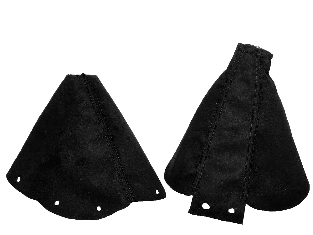 Gear & Handbrake Boot Set For Nissan 300ZX 1989-2000 Black Faux Suede, New