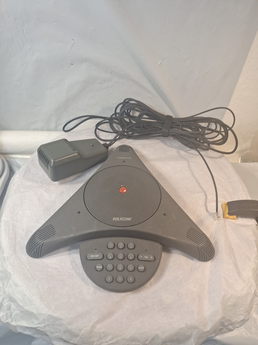 Polycom Speaker System One Size Black Excellent SoundStation 2201-03308-001 Gear
