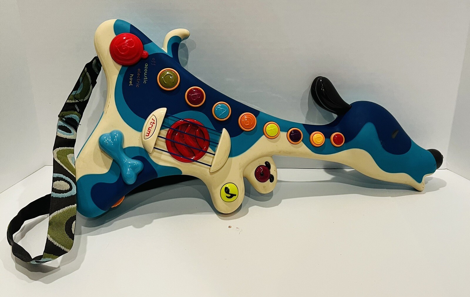 My B Toys Hound Dog Strum Guitar Toy w/ Acoustic Electric Howl Musical Modes