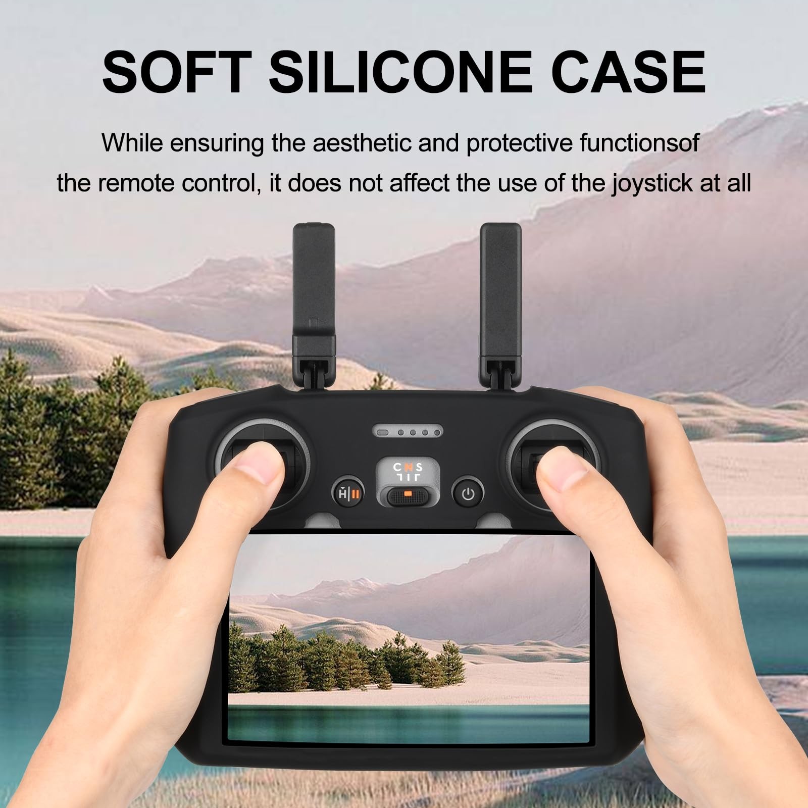 Controller Protective Silicone Case Cover+HD Screen Protector Films for DJI M...