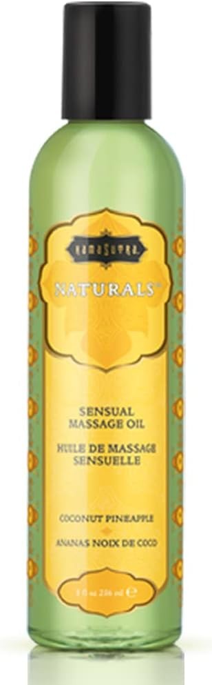 KAMA SUTRA Naturals Massage Oil Vanilla Sandalwood– 8 fl oz - Massage Oil for