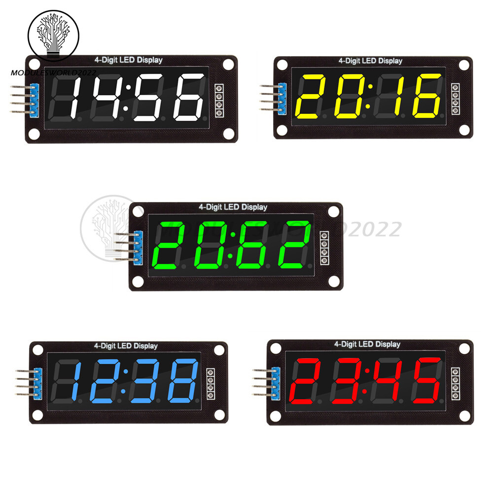 0.56" Inch TM1637 RGB 4-Bits Digital LED Clock Tube Display for Arduino