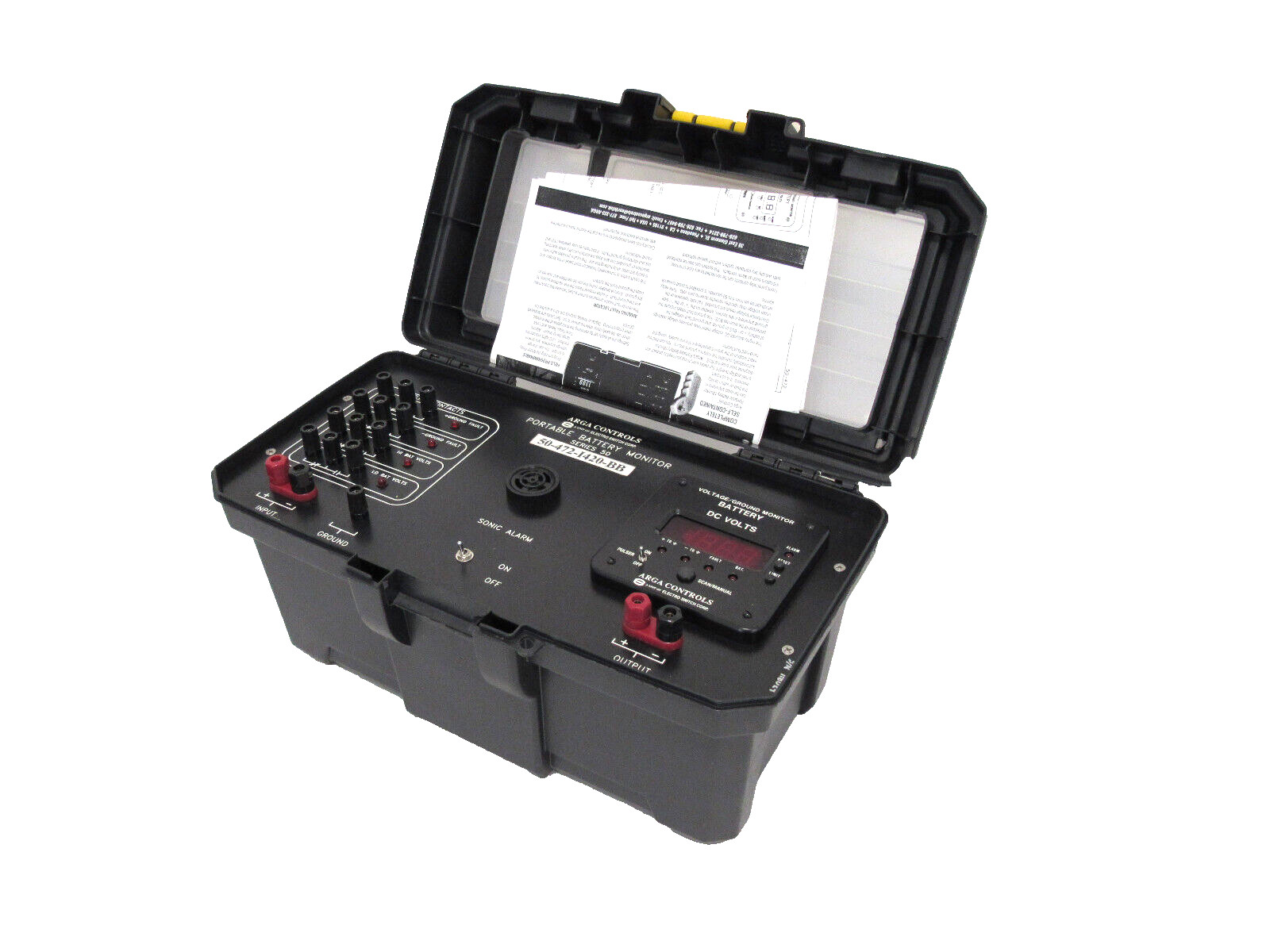 USED ARGA CONTROLS 50-472-I420-BB PORTABLE BATTERY MONITOR 50472I420BB