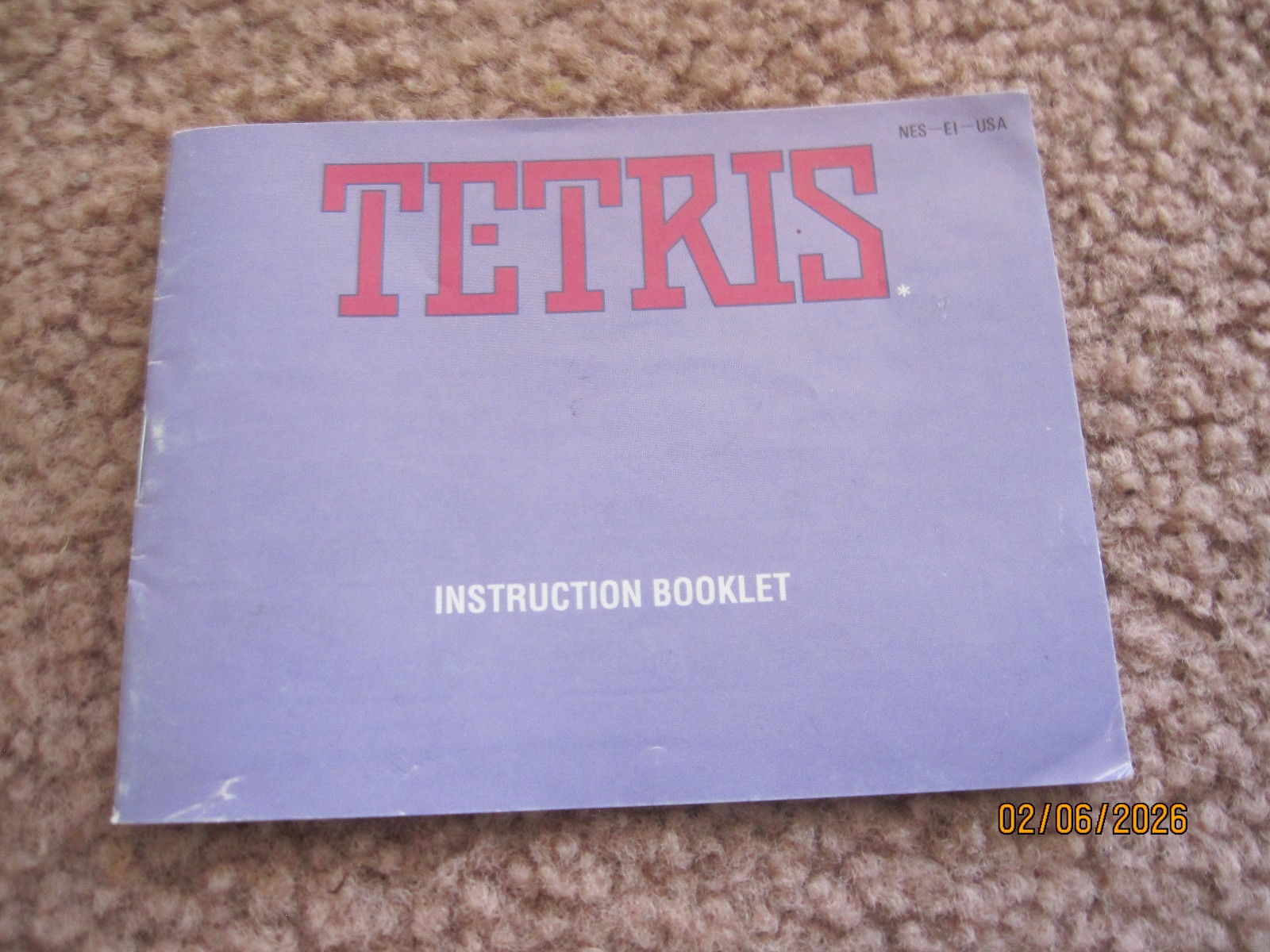 Tetris Instruction Booklet by Nintendo