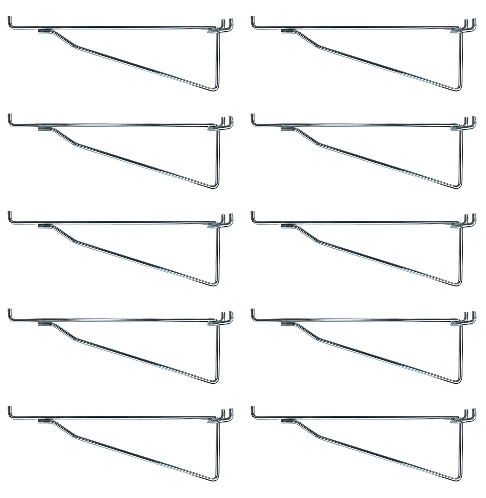 ProCraft Brand 10 Pack Metal 12" Mega Shelf Bracket Garage Hanger fits 1/8" t...