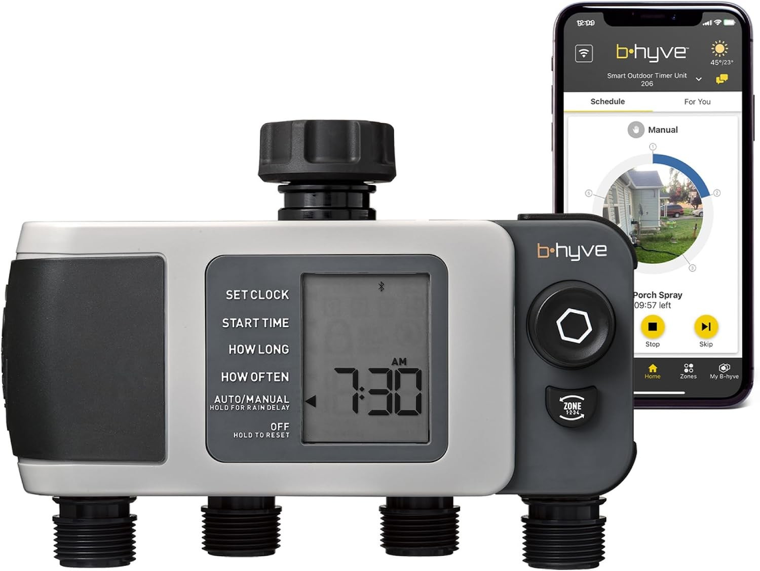 Orbit B-hyve XD 4-Port Smart Hose Timer 24634 App WeatherSense
