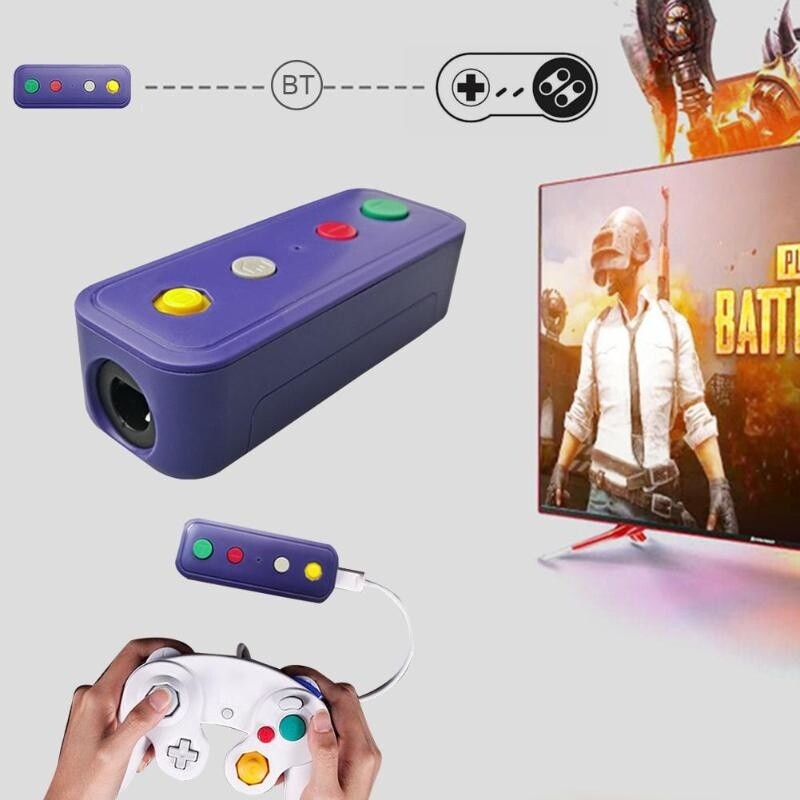 Wireless Bluetooth-compatible Adapter Converter with USB Cable Fit for Switch