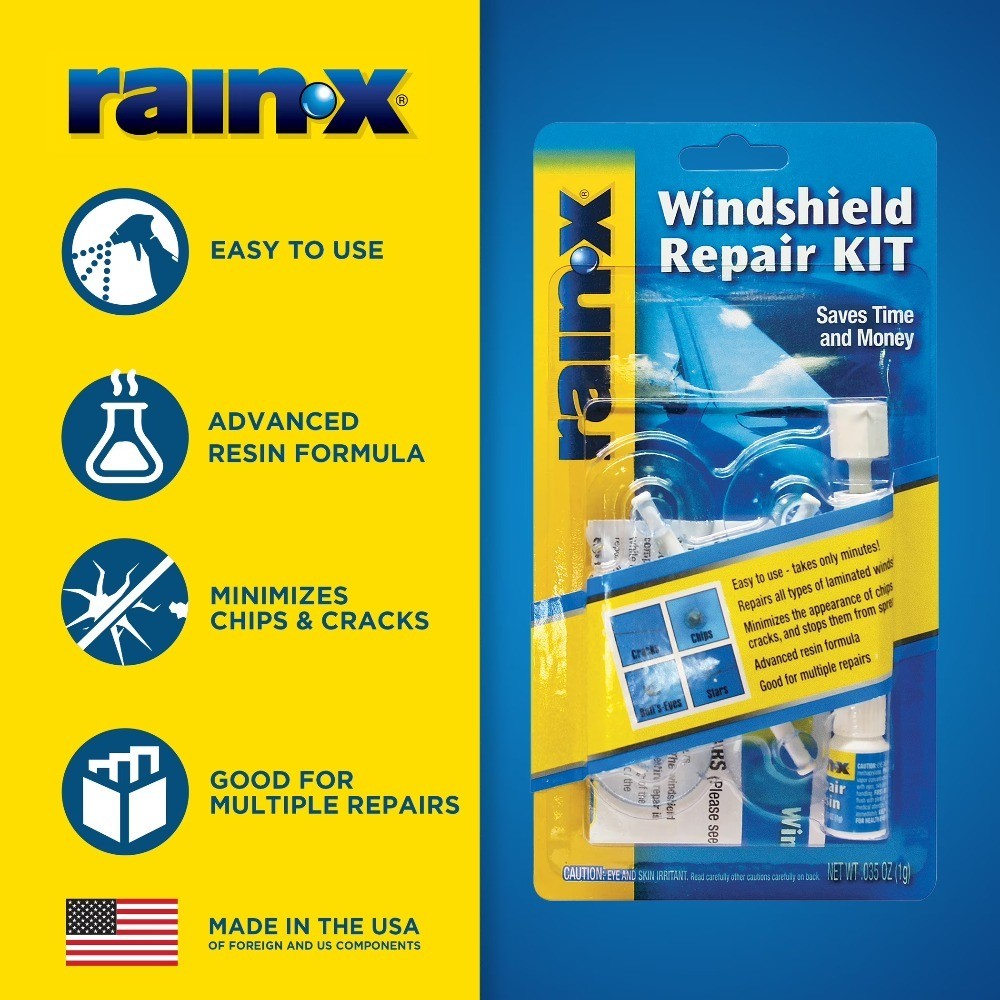 Windshield Repair Kit, Saves Time and Money by Repairing Chips and Cracks -