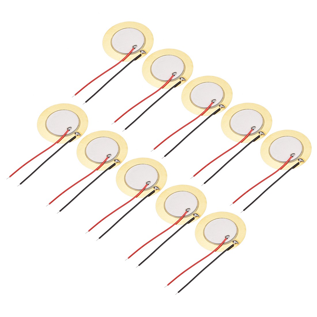 10 Pcs Piezo Discs 35mm Acoustic Pickup Transducer Microphone Element CBG Guitar