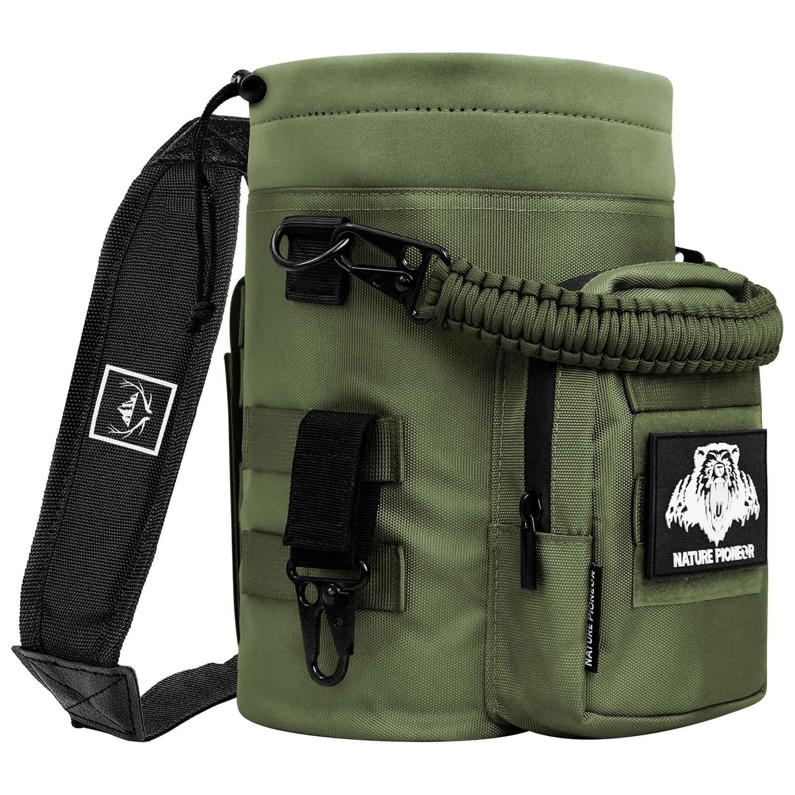 32 64 128oz Tactical Water Bottle Pouch, Multi-Function Tactical Water Bottle...