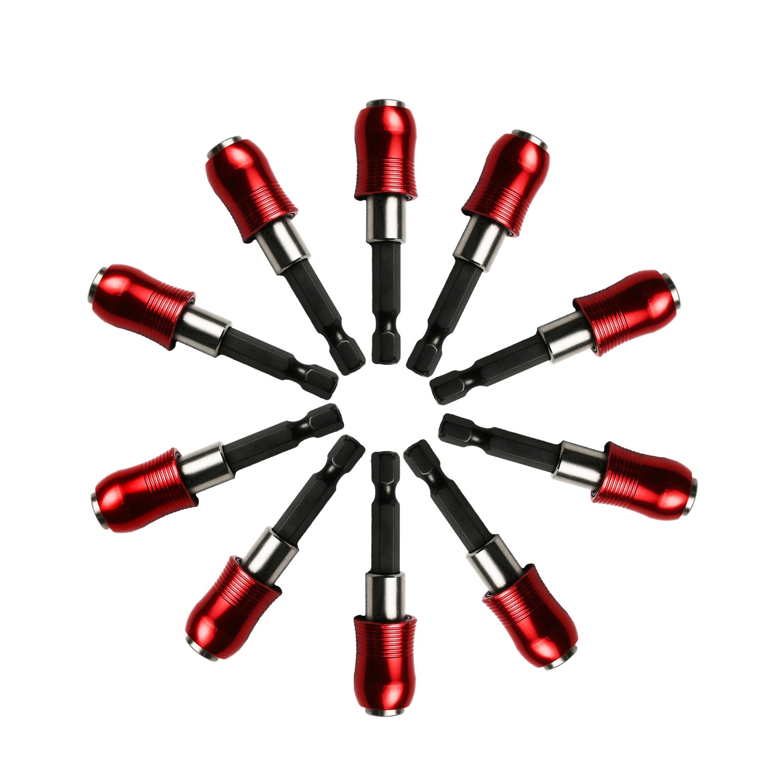 TMAX 10pc Impact Ready Quick Release Security Screwdriver Bits, 1/4" Hex Shank