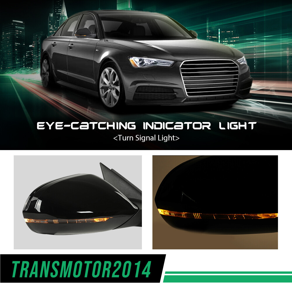 Passenger Side Mirror Signal Power Folding RH Fit For 2012-2018 Audi A6 Memory