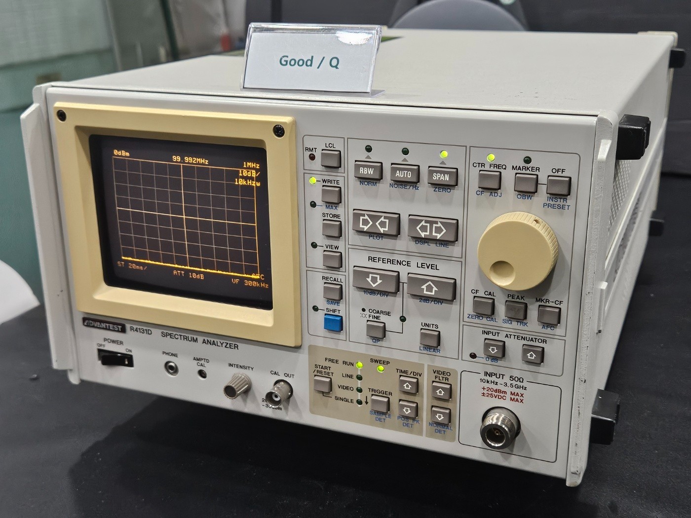 Advantest R4131D 3.5GHz Spectrum Analyzer (0175) Q