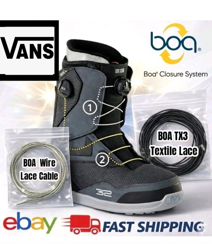 VANS BOA Replacement Wire Lace Repair Kit Cable TX3 H3 H4 M3 Snowboard Boots Fix