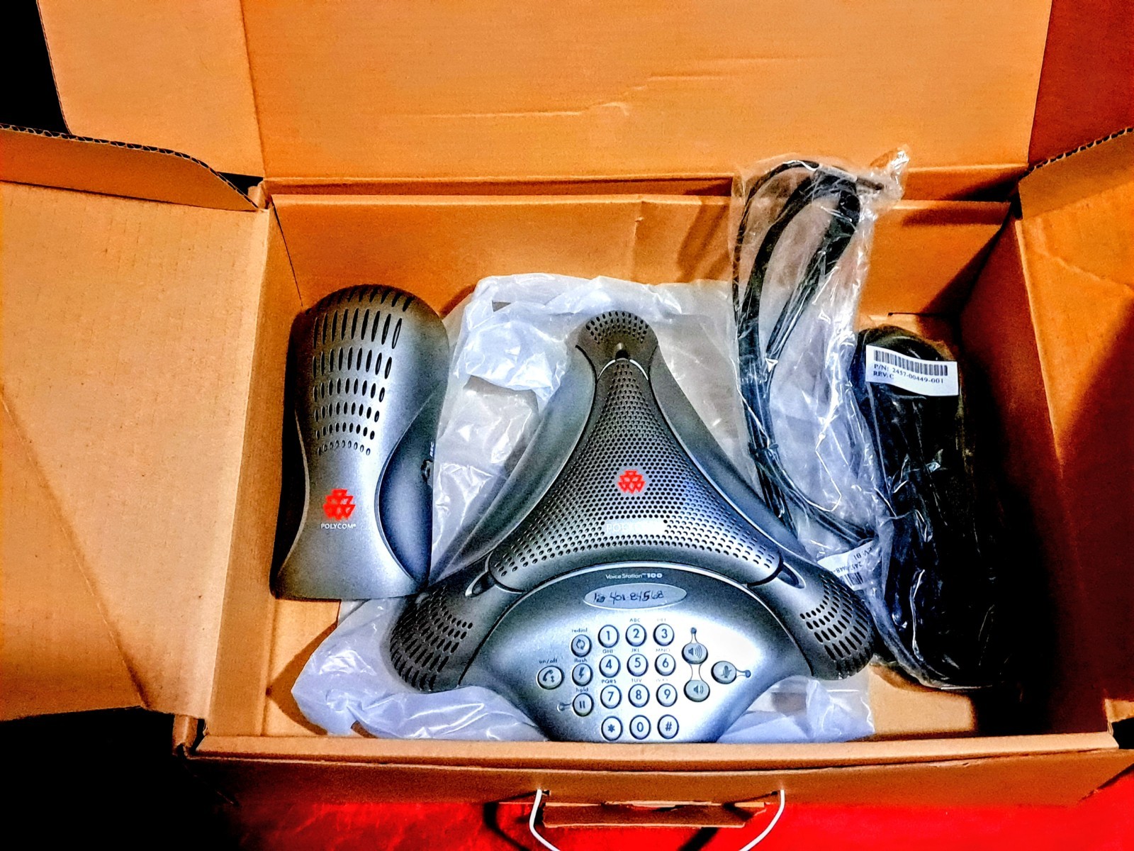 Polycom VoiceStation 100 Conference Phone System Complete In Box