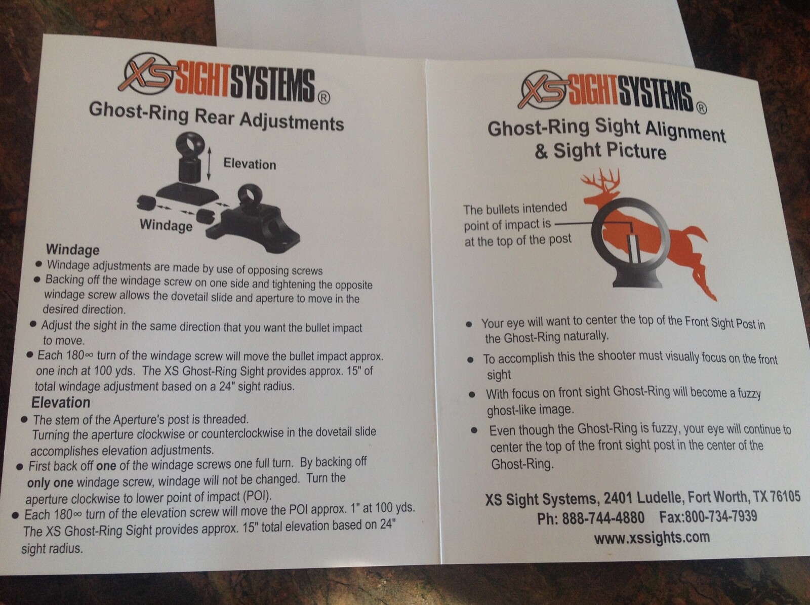 Winchester XS Ghost Sight ,Rear Sight for the Model 94 angle eject. New