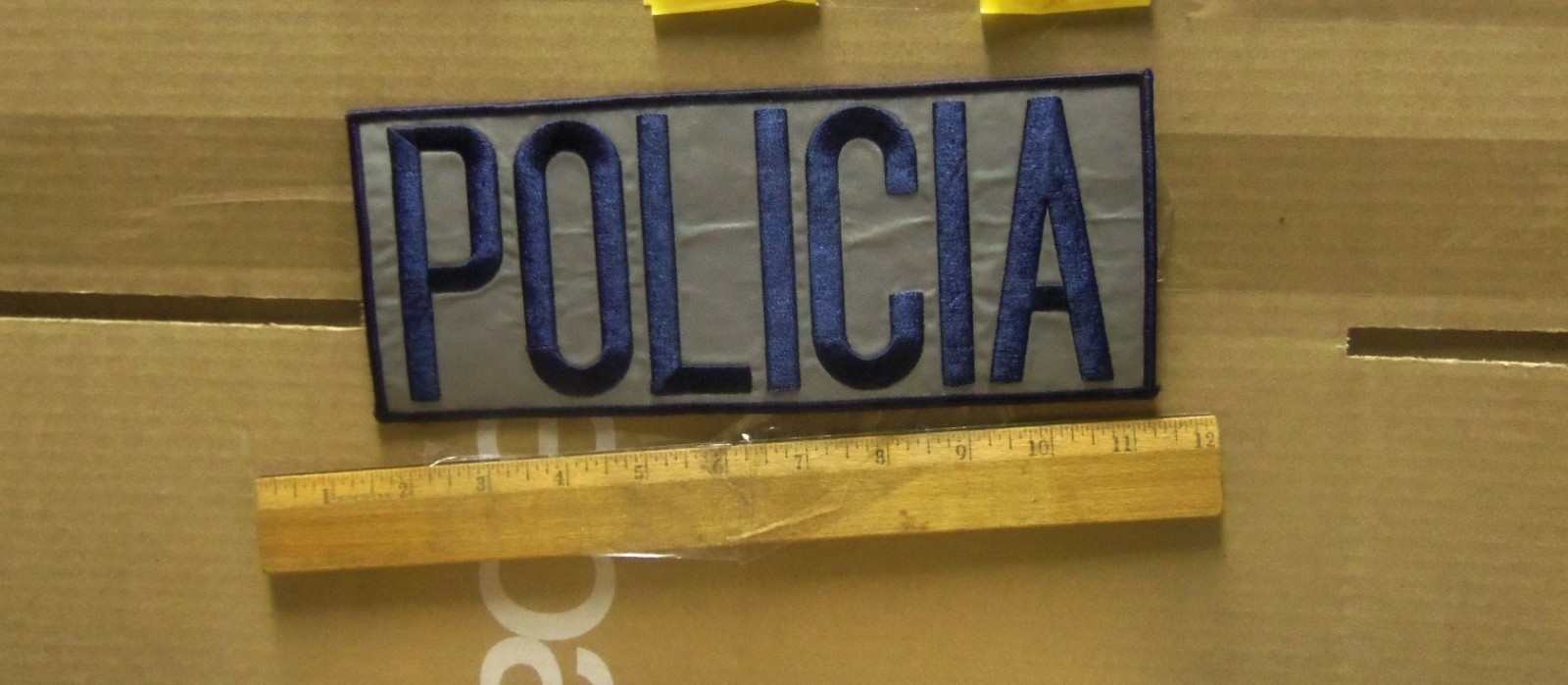 Policia Embroidered Back Patch