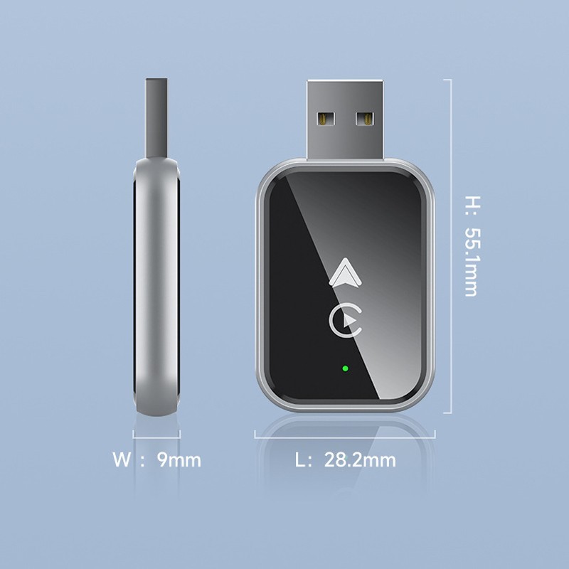 2IN1 Android Auto Wireless CarPlay Adapter Dongle for Android 11+ Converts Wired