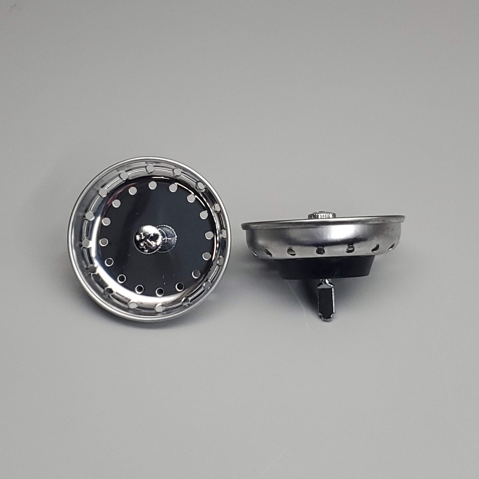 KEENEY 2 PK Strainer Baskets Fixed Post Stainless Steel Finish 3.5" K22022 (New)