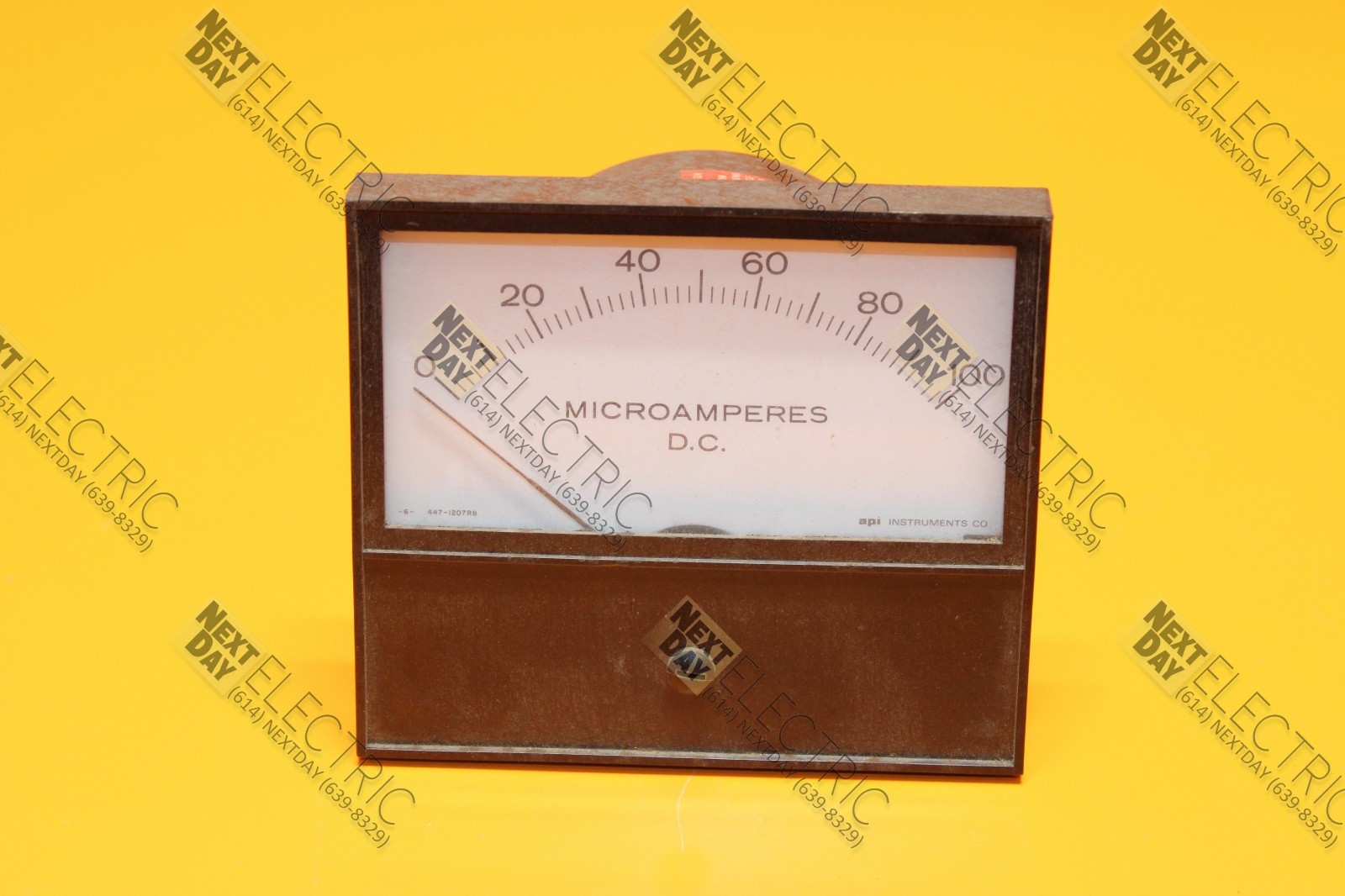 API Industries, 7035 3602 0000,  DC Microamperes 0-100 Meter Panel Gauge Gage
