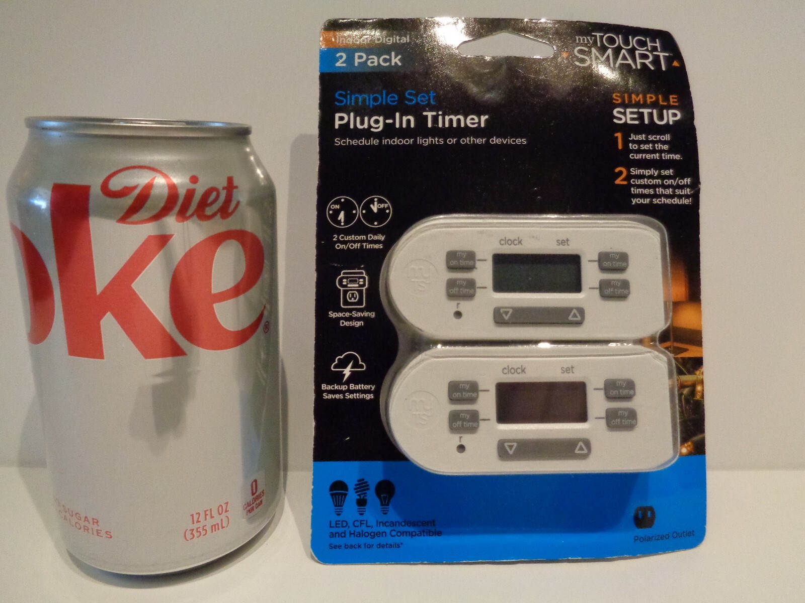Jasco 26745 2 pack Multi Purpose Light Control Timer indoor digital