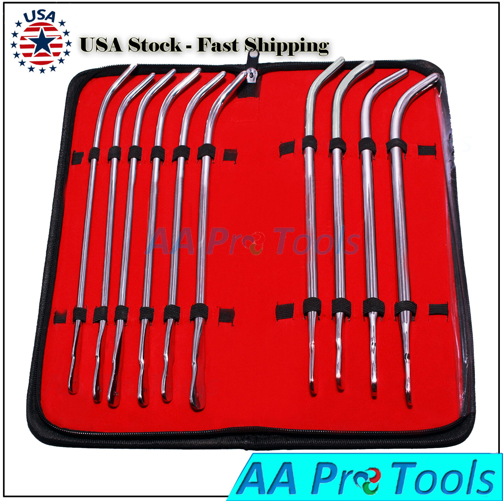 Van Buren Sound OB/GYN Curved 10 Pieces Kit Surgical Instruments