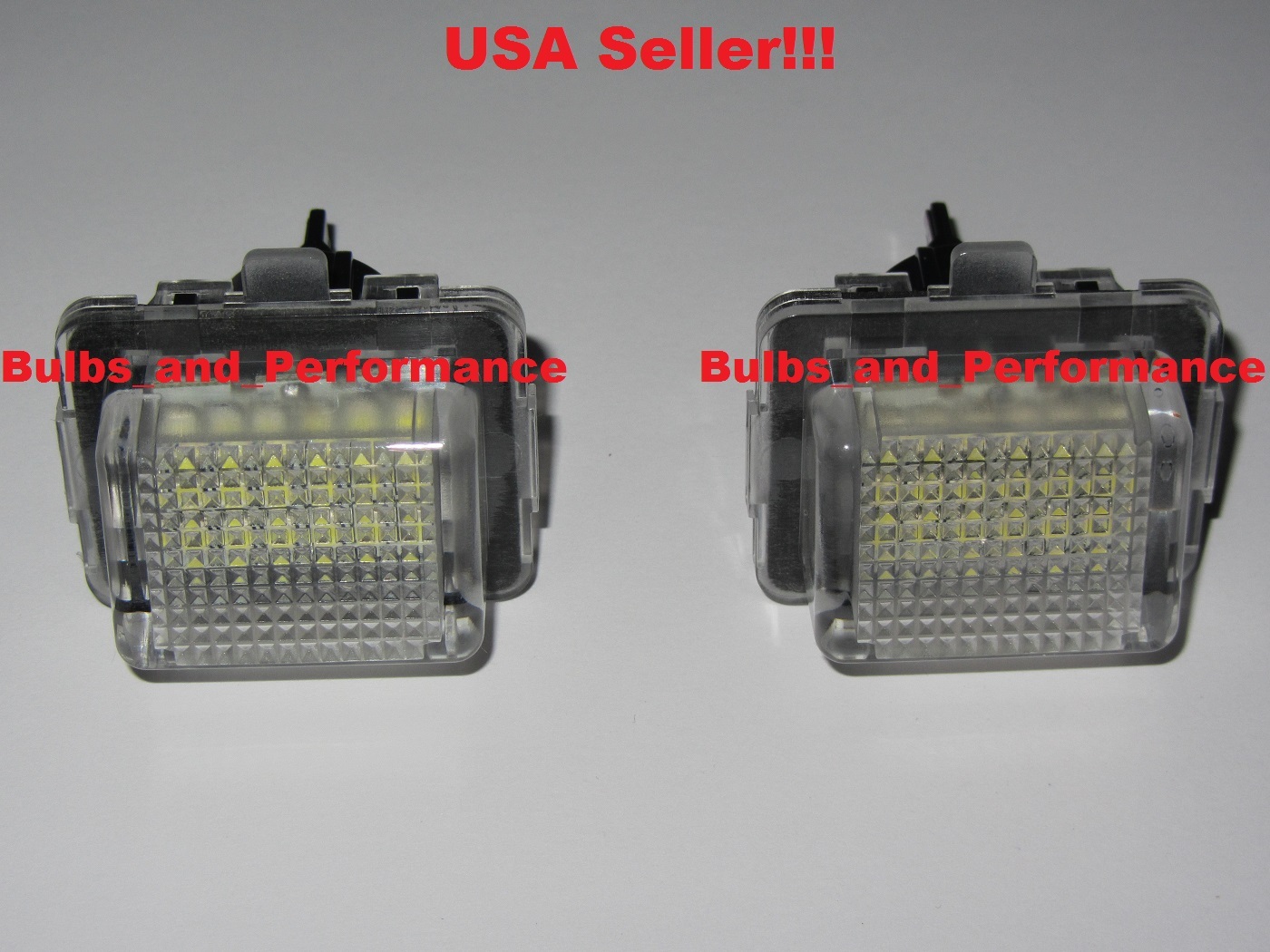 6000K White LED License Plate Light Set for 2008 - 2012 Mercedes C300 C350 C63