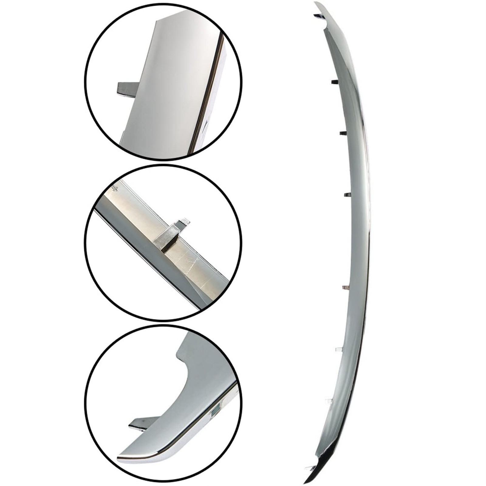 ANTUKO Grille Upper Molding Trim Strip Replacement for Upper, Chrome