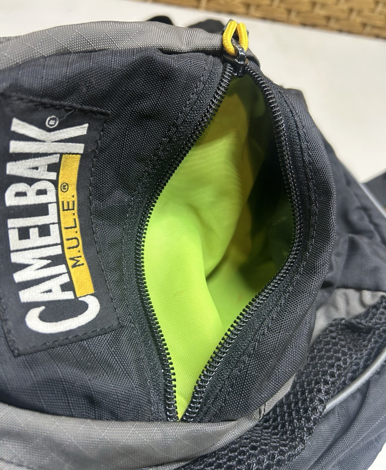 Camelbak M.U.L.E Mule Hydration Hiking Mountain Biking Backpack Gray No Bladder