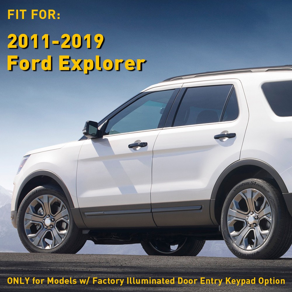 For 2011-19 Ford Explorer Left Driver Door Entry Keypad Pillar Molding Trim EAH
