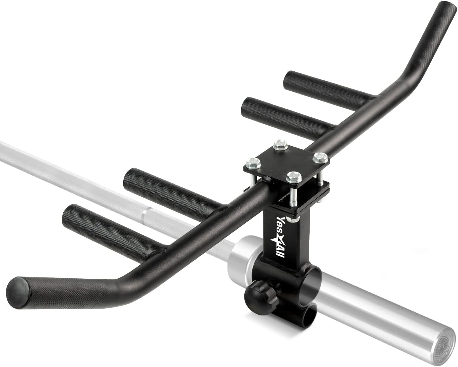 Multi-Grip Rowing Landmine Handle for T Bar & LAT, Fits 1 & 2" Bars