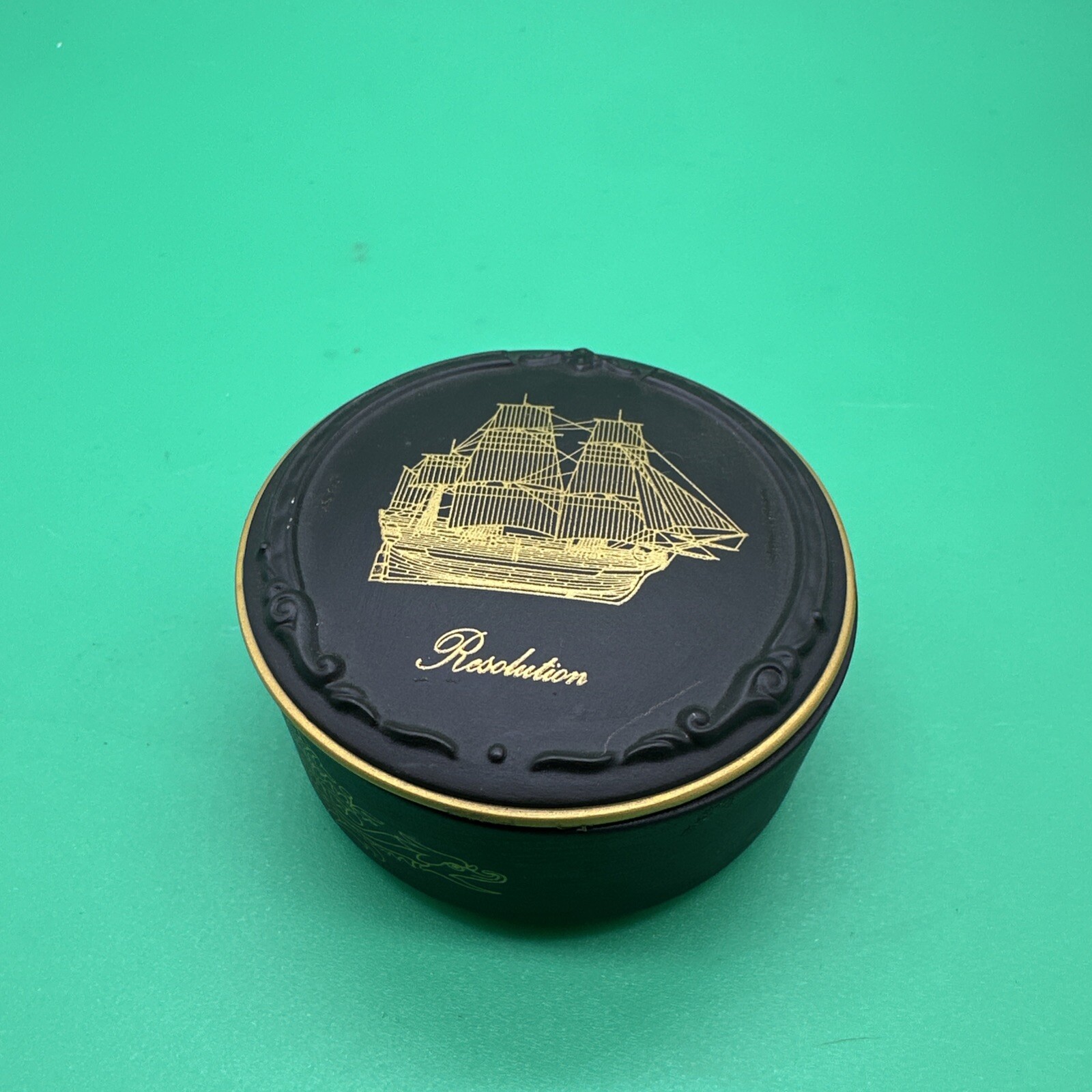 Vntg John Pinches Great British Ship Collection "Resolution" 1980 Trinket Box