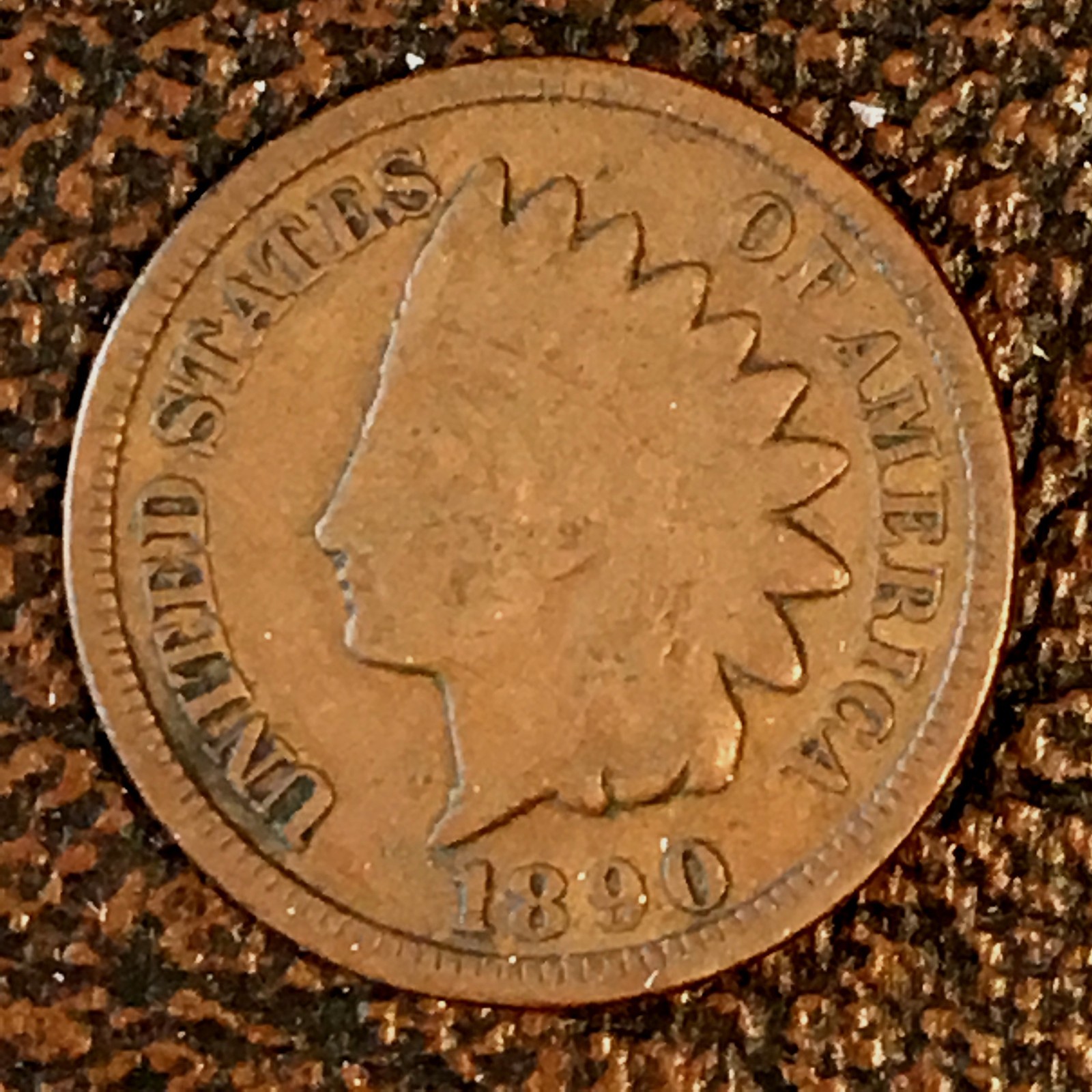 1890 Indian Cent - High Quality Scans #B387