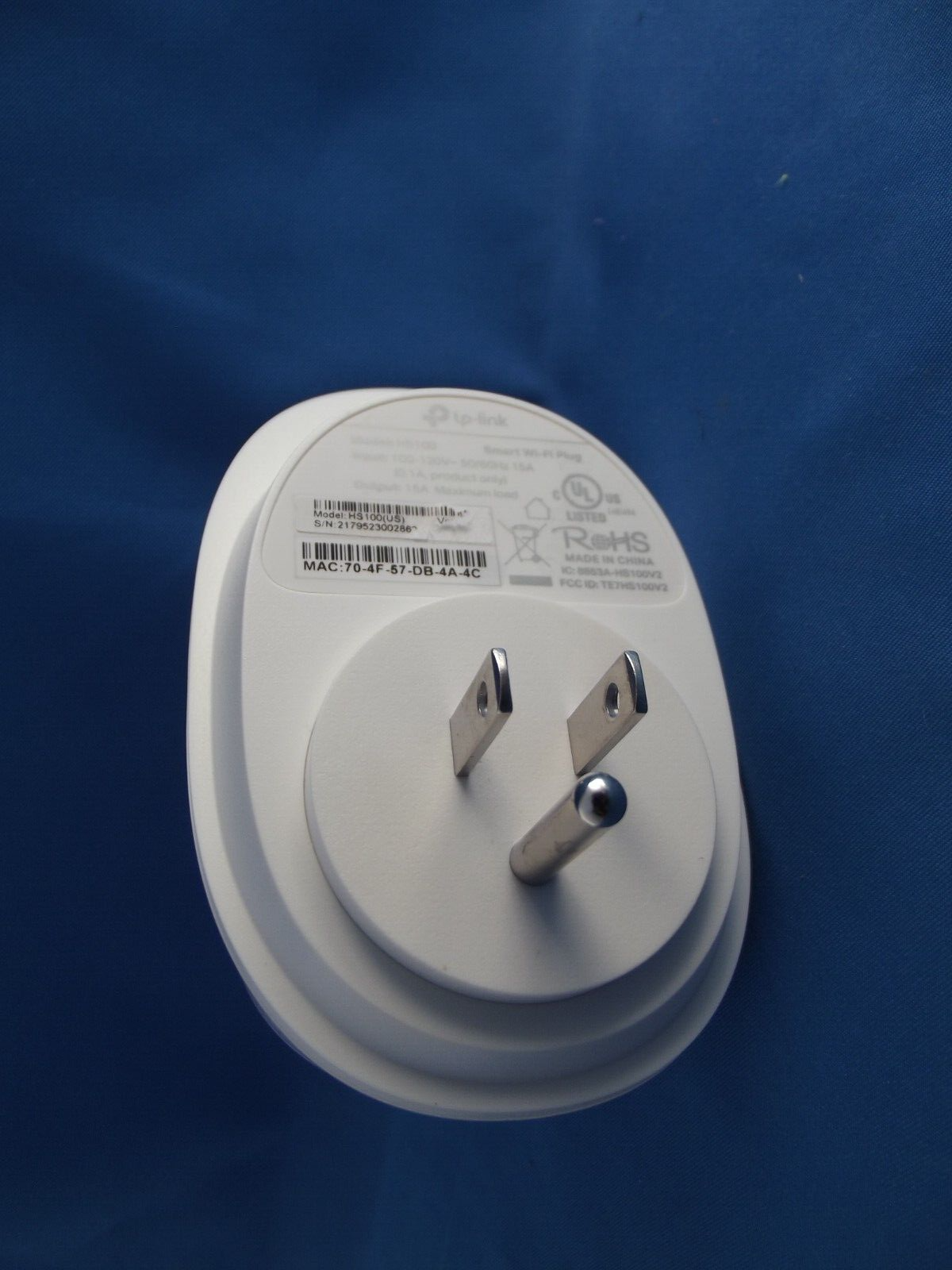 TP-Link HS100 Smart Wi-Fi Plug in White Works w/ Alexa Echo & Google Assistant