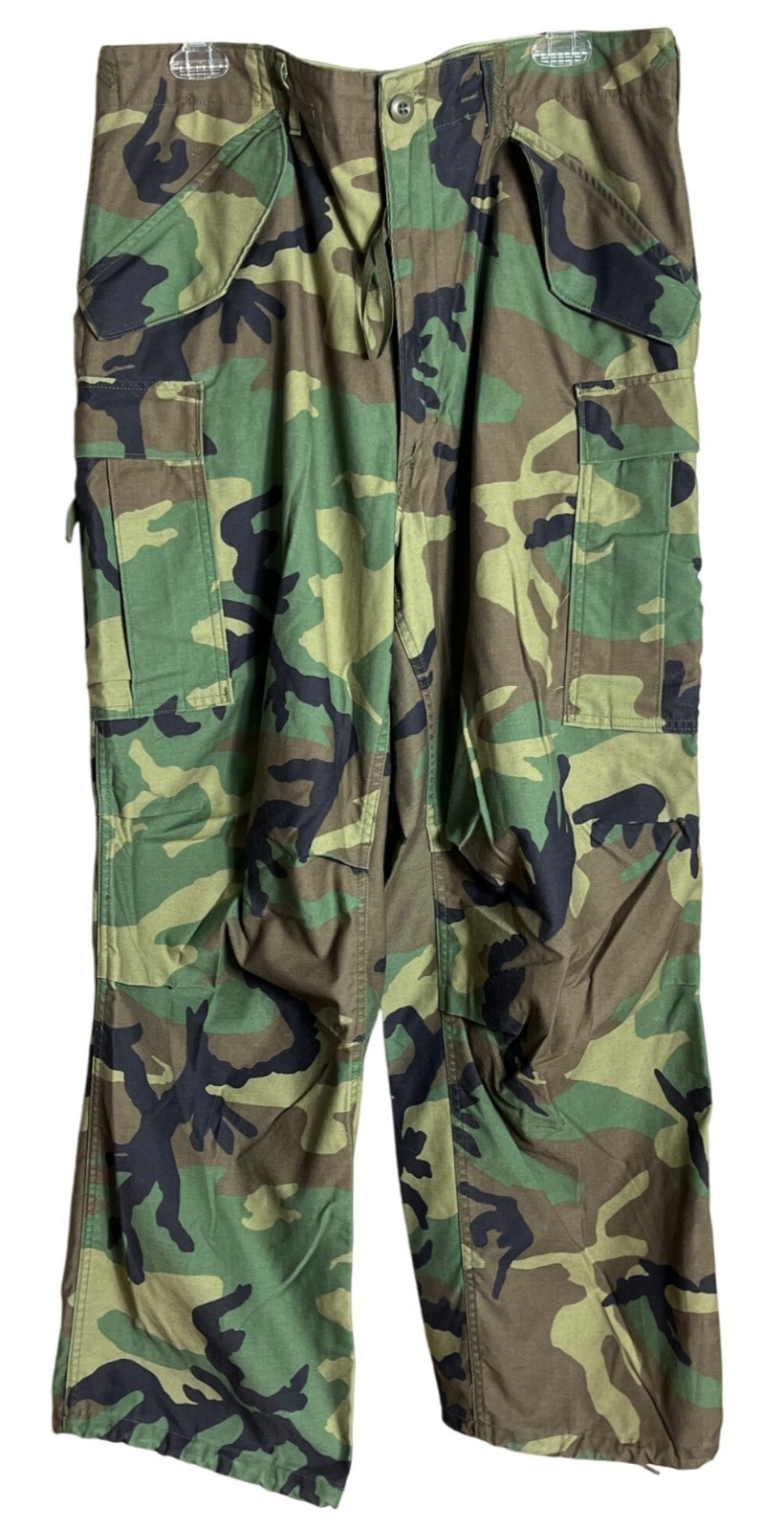 US Army Cold Weather Trousers 50/50 Vtg 89 Woodland BDU Military Cargo Mens...