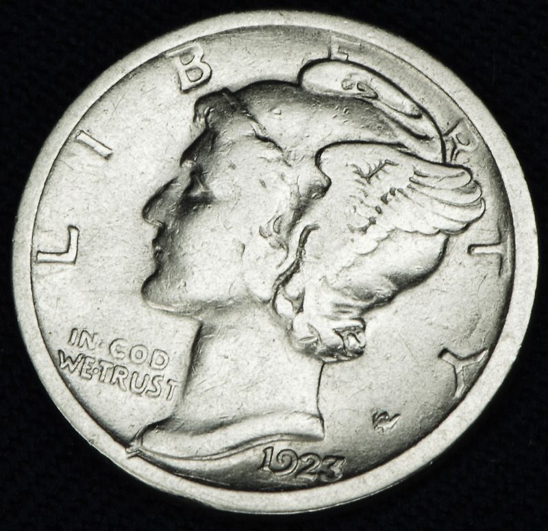 1923-s Mercury Dime.  High Grade (Inventory A)