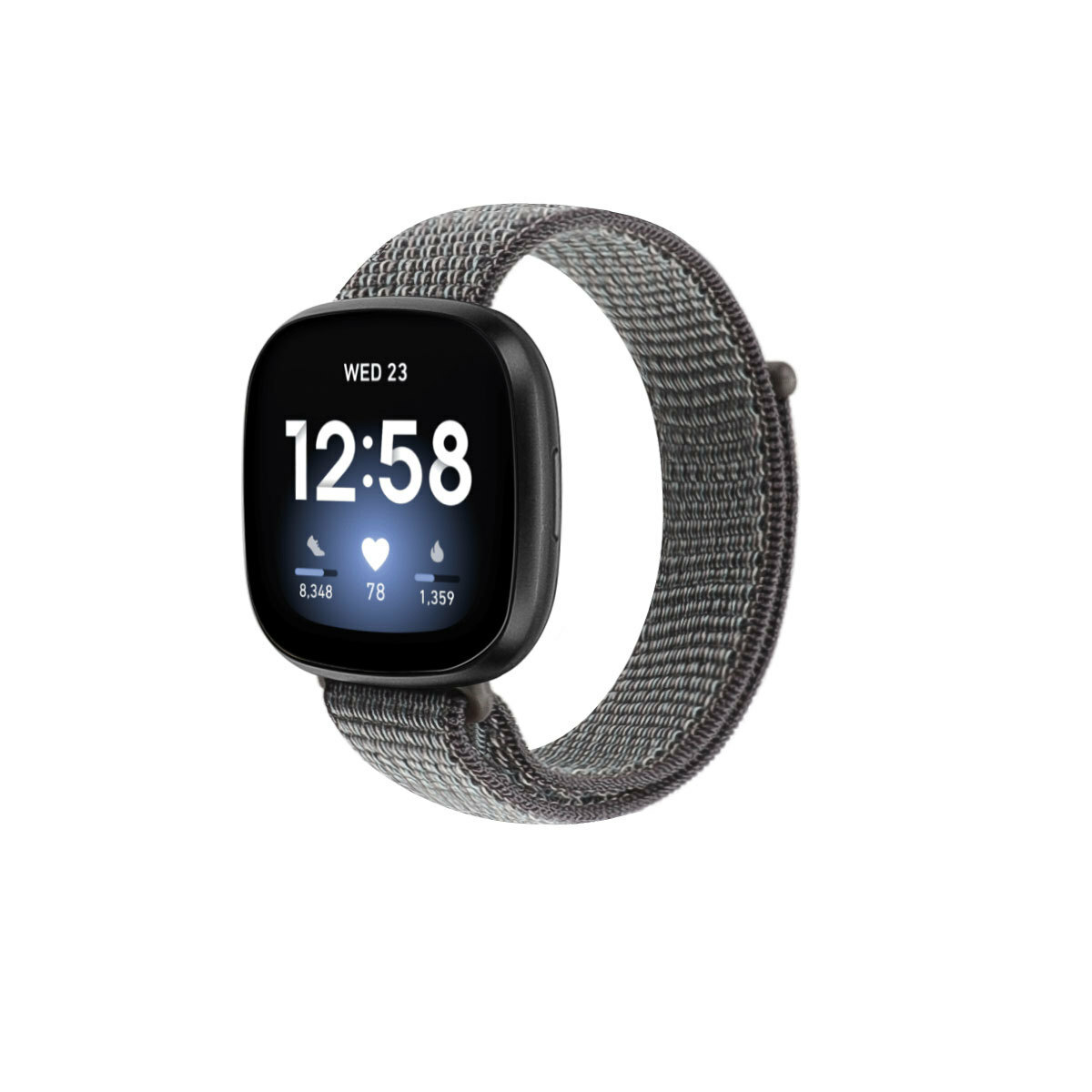 Sport Loop Nylon Weave Band Strap Adjustable Wristband For Fitbit Versa 3 /Sense
