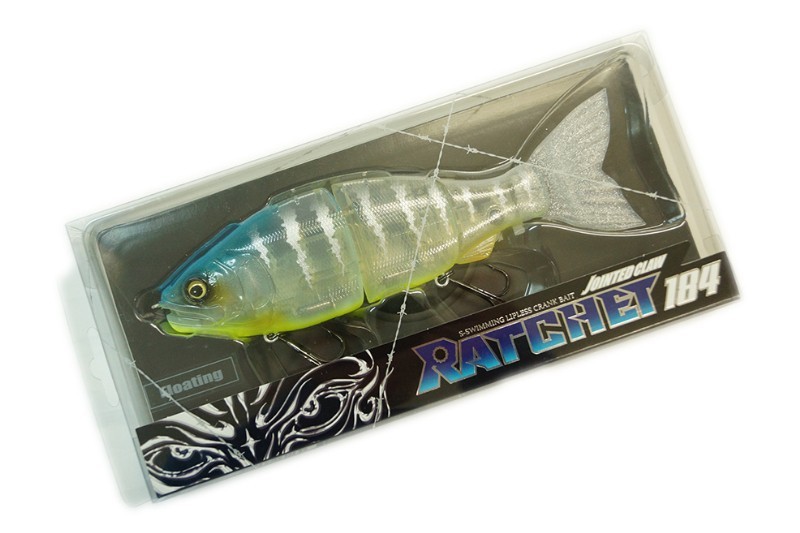 GAN CRAFT RATCHET 184 TYPE-F Floating #05 BLUE BACK CLEAR PERCH
