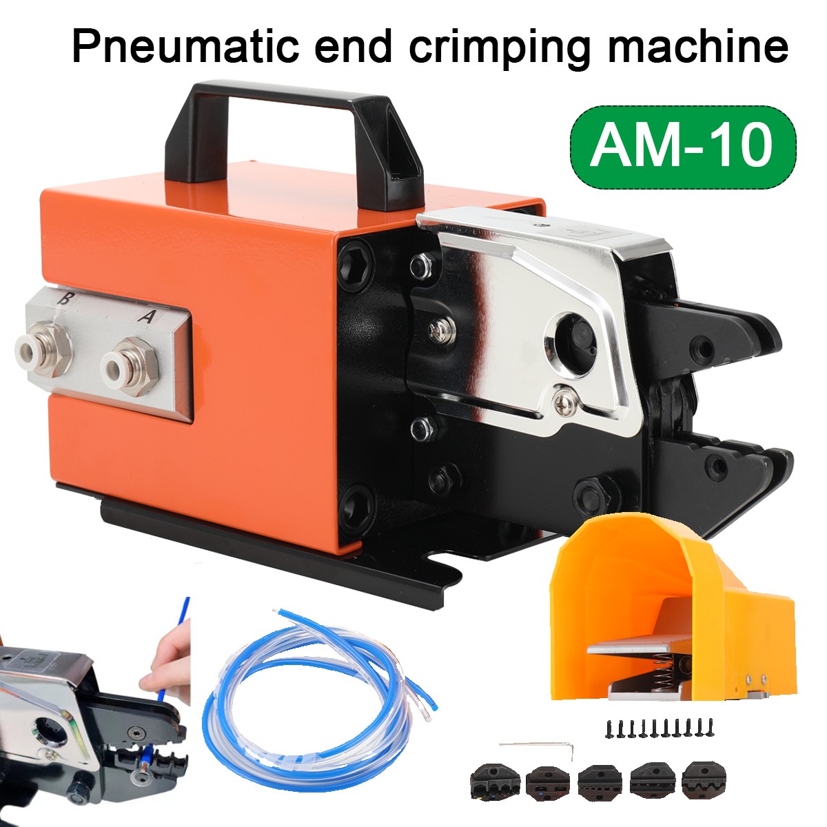 Pneumatic Crimping Tool Am-10 Air Powered Wire Terminal Crimping Machine