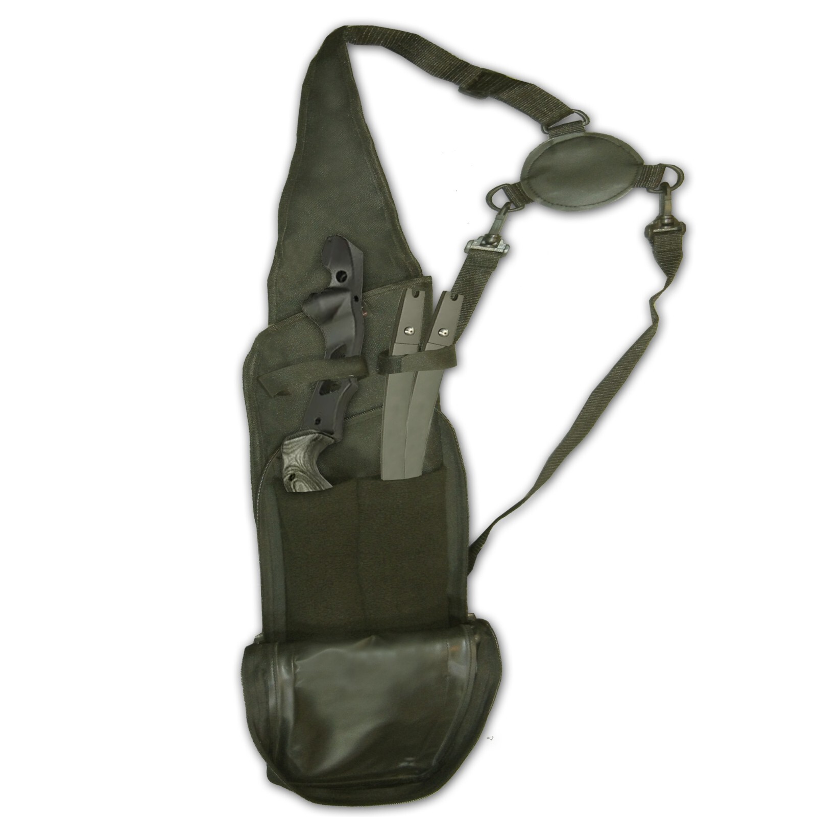 ARCHERY SHOULDER BACK ARROW QUIVER BAG WITH LIMBS & RISER POCKET
