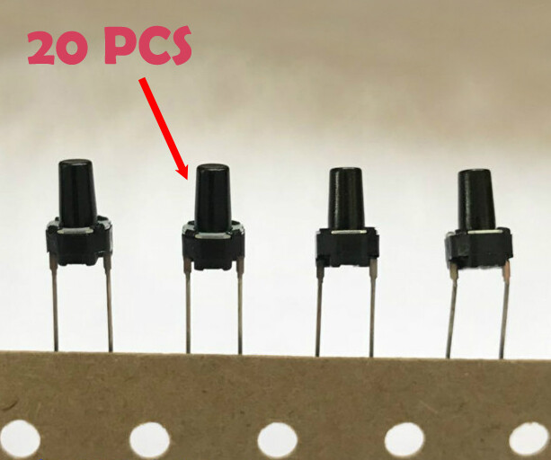 20pcs Tact Switches Tactile Switches 2 Feet For Yamaha Psr-1500 Electronic Piano