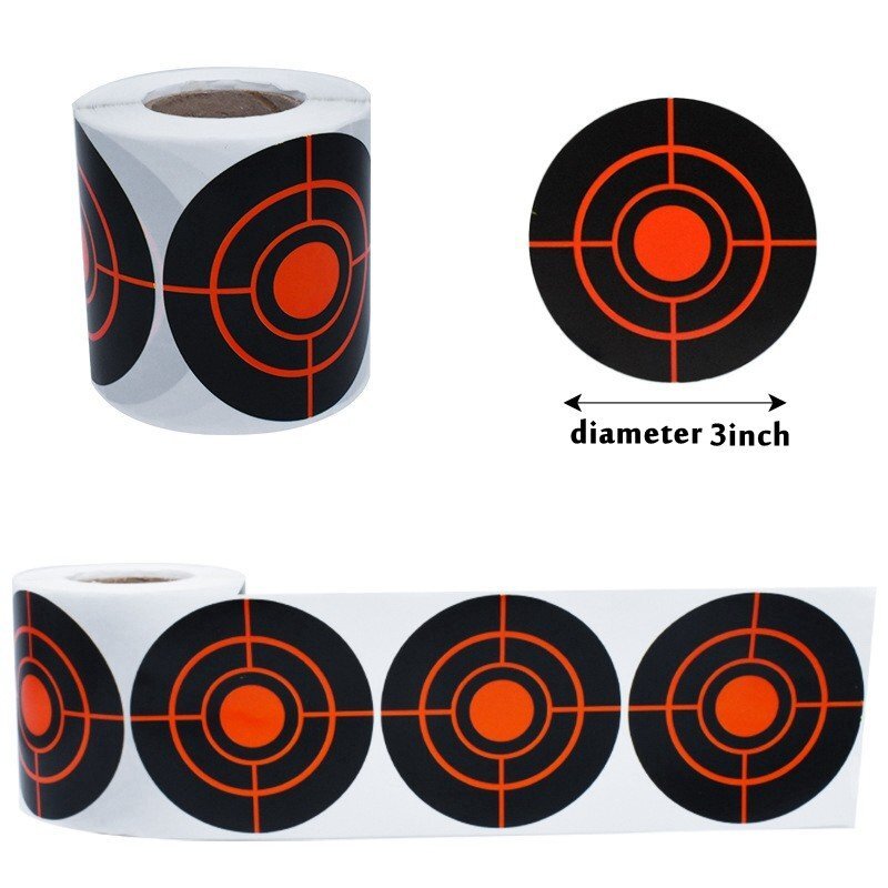 300Pcs Shooting Targets Splatter Reactive Stickers 3" Self Adhesive Shoot Target