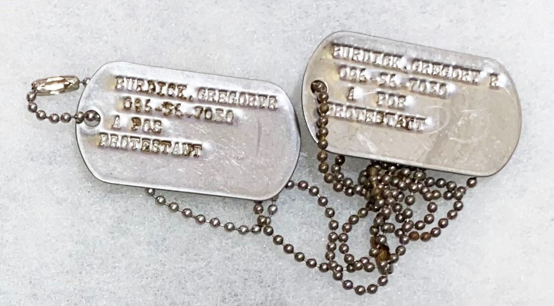 Gregory Burdick Dog Tag Set