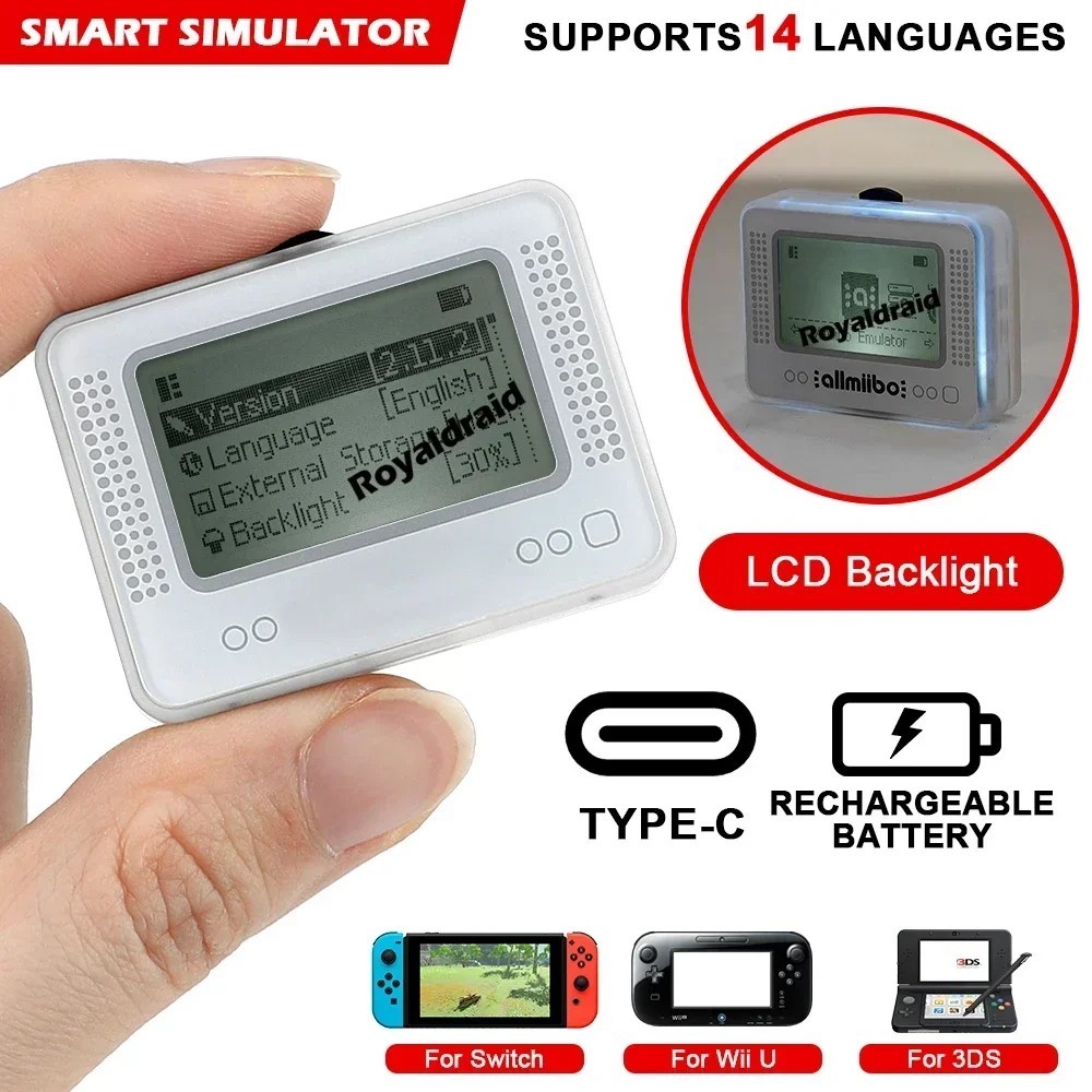 Amiibo NFC Tag Emulator Bluetooth-Compatible Emulator for Nintendo Switch 1 & 2