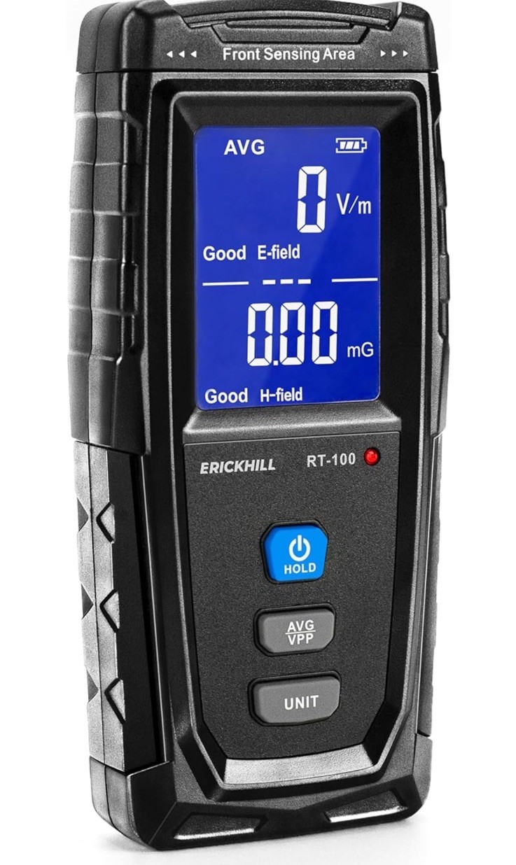 ERICKHILL RT-100 EMF Tester - Professional Electromagnetic Field Meter