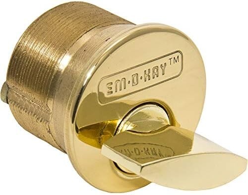 1" Mortise Thumb Turn Cylinder Brass Adams Rite Cam
