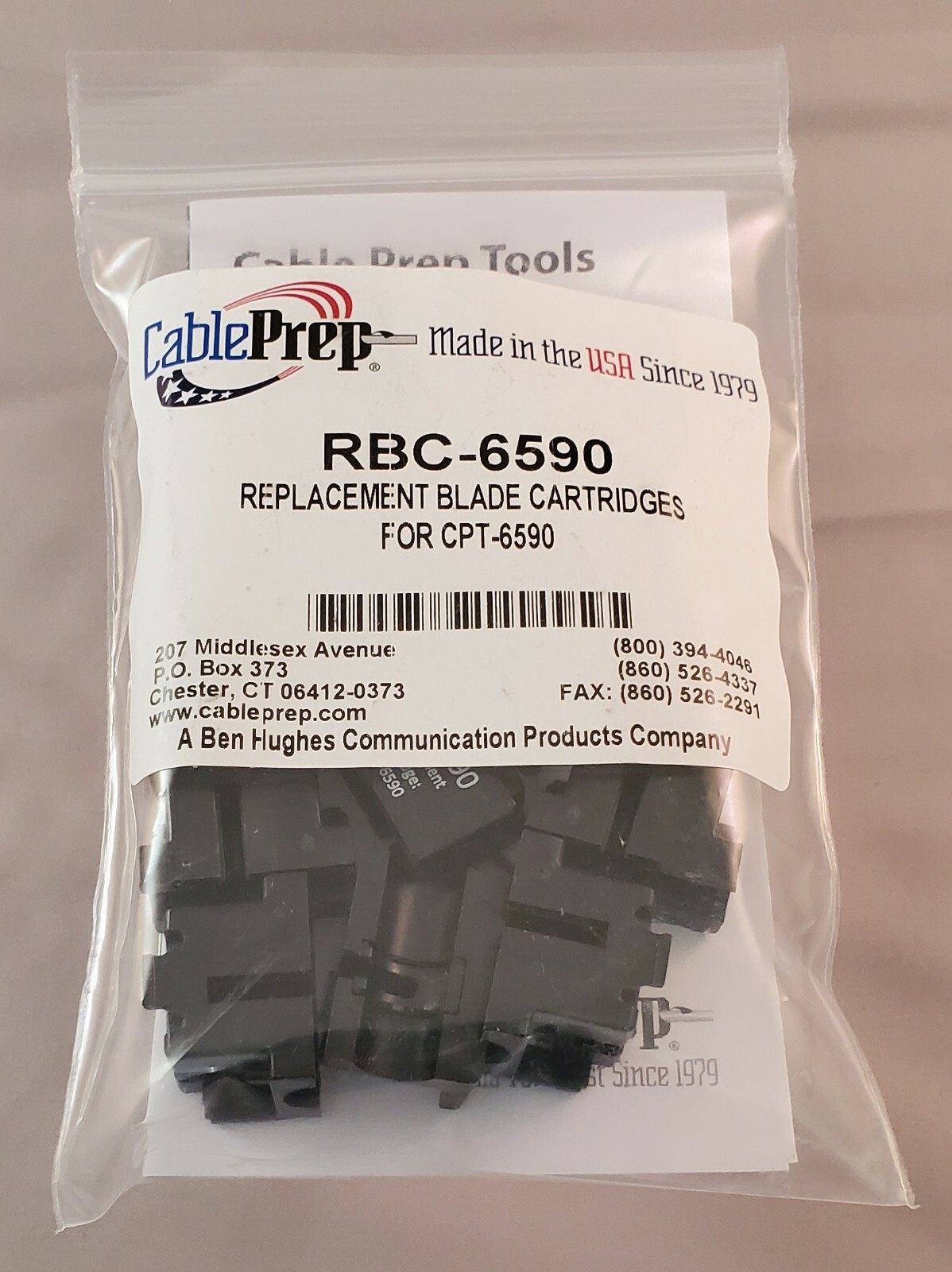 CablePrep RBC-6590 Preptool replacement blade cartridge 10 pack RG59, RG6