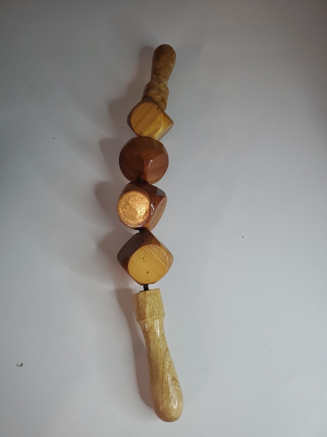 4 cubes Massage Roller  / Rodillo de 4 Cubos / Wood Therapy 17"