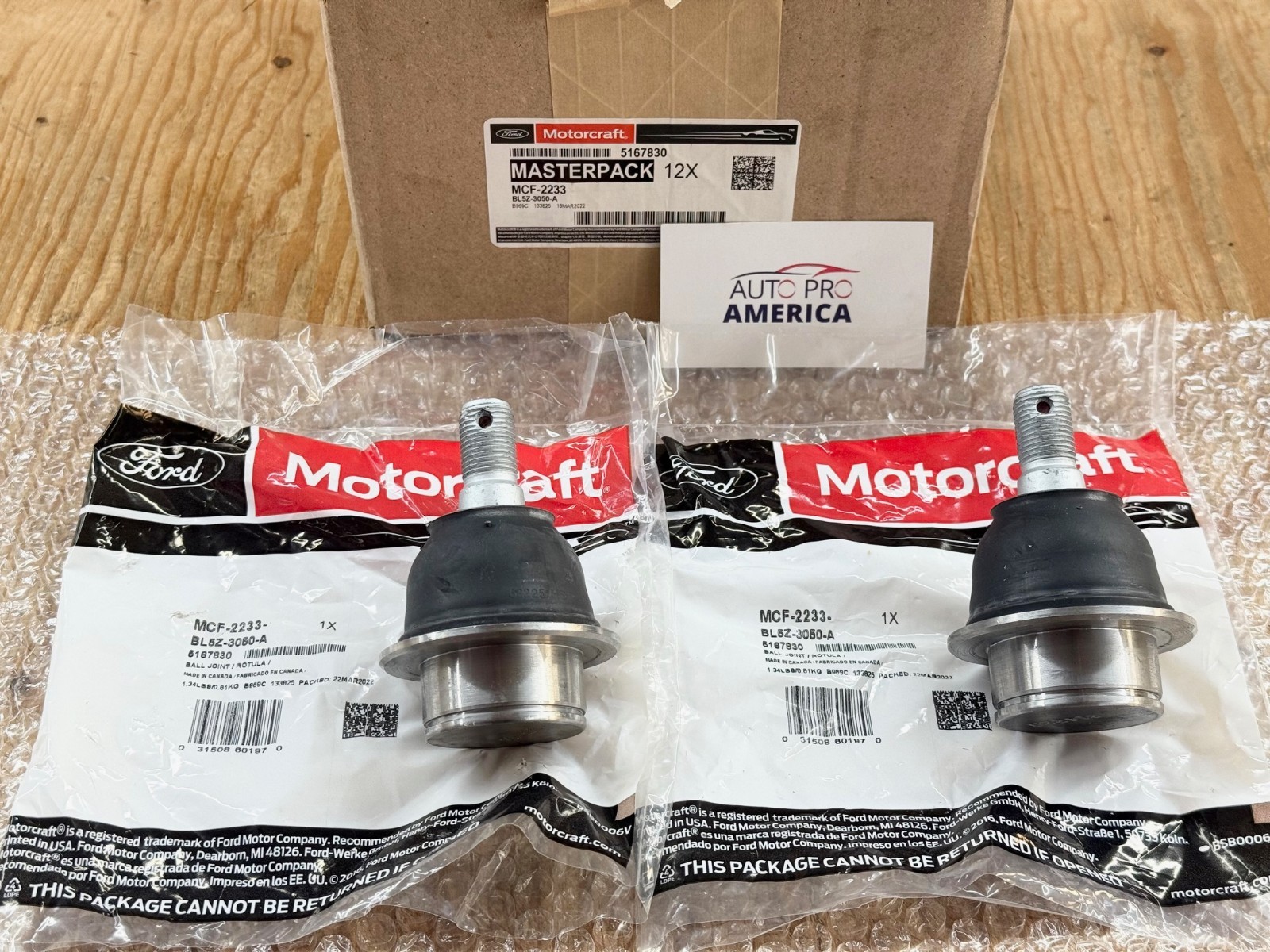Front Ball Joint Assembly 1995-2011 Ford Ranger EXPLORER L&R MCF2233 SET OEM NEW